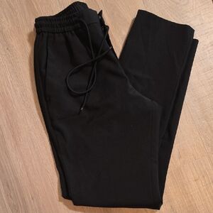 Express Black Drawstring Jogger Trousers